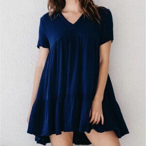 El Matador V-neck Ruffle Tier Dress 9Seed